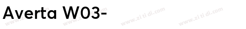 Averta W03字体转换